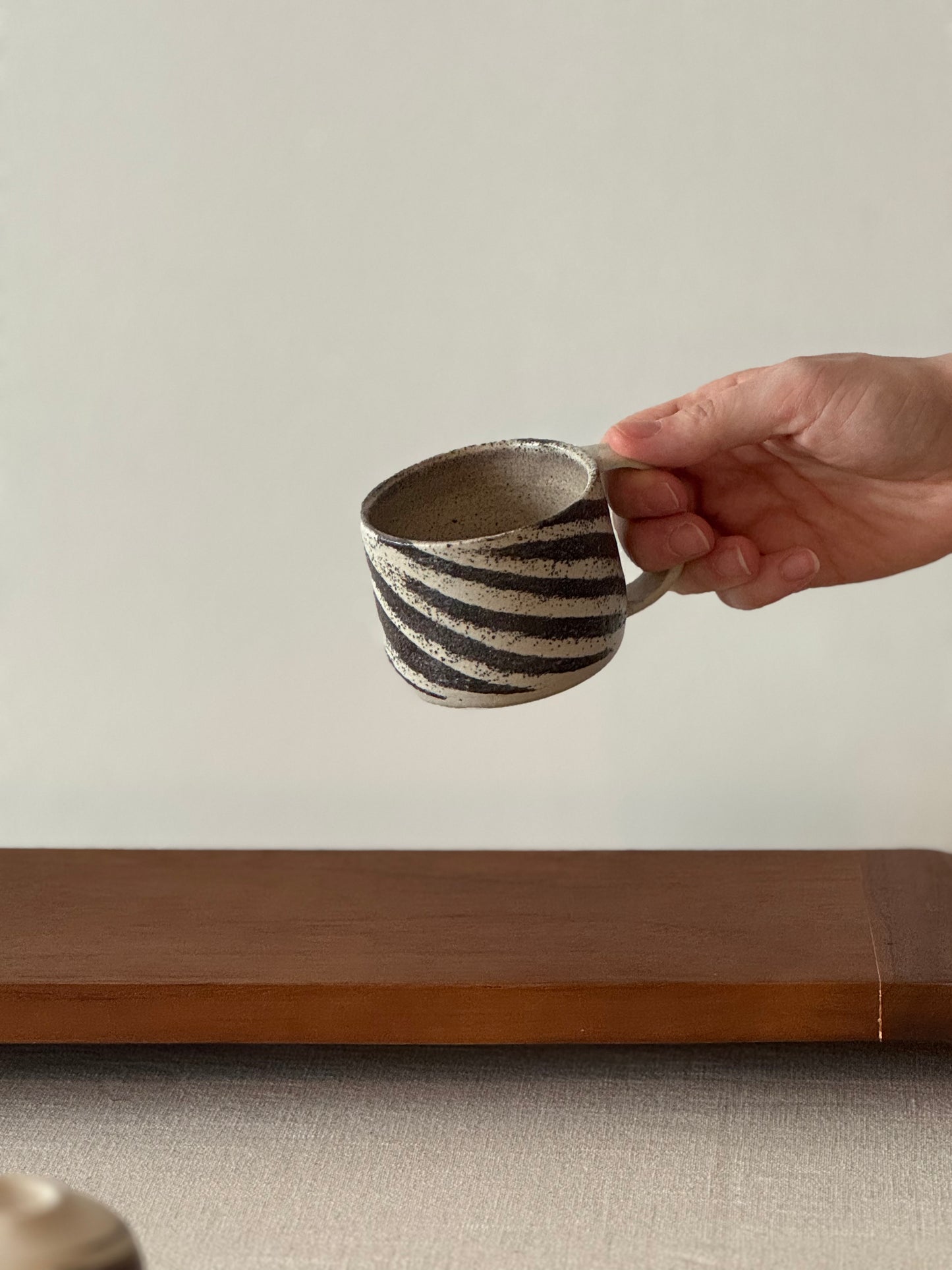 Black and White Swirl Mug