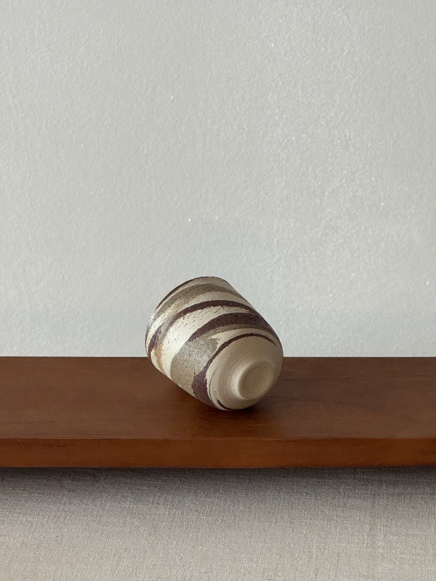 Grey and Brown Swirl Cup