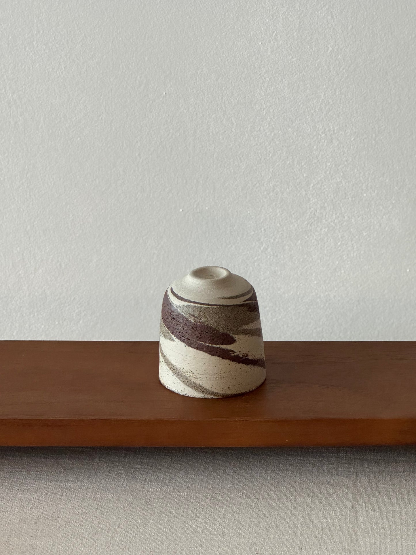 Grey and Brown Swirl Cup