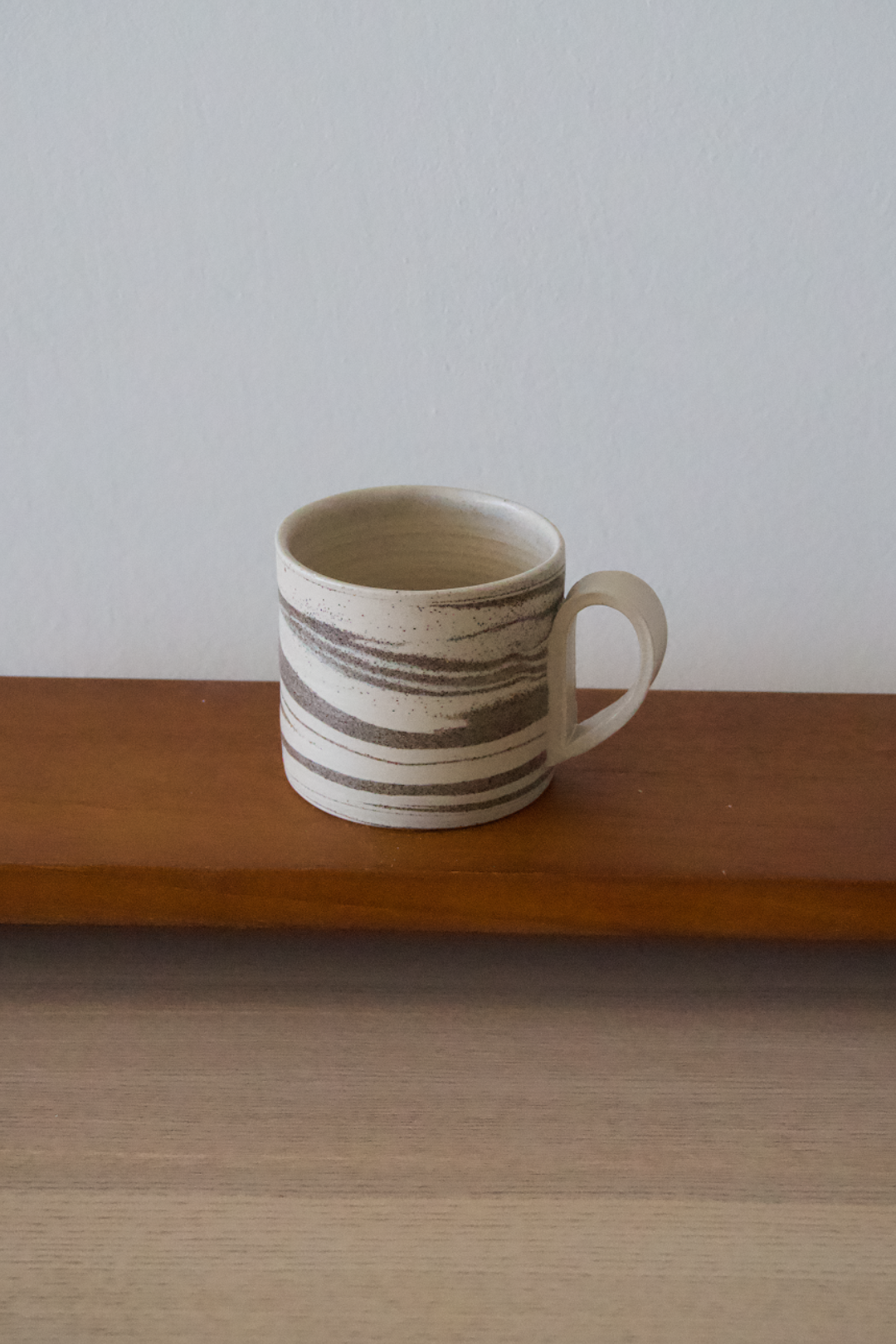 Grey and White Swirl Mug