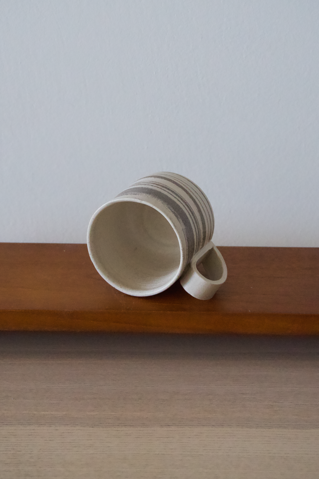 Grey and White Swirl Mug