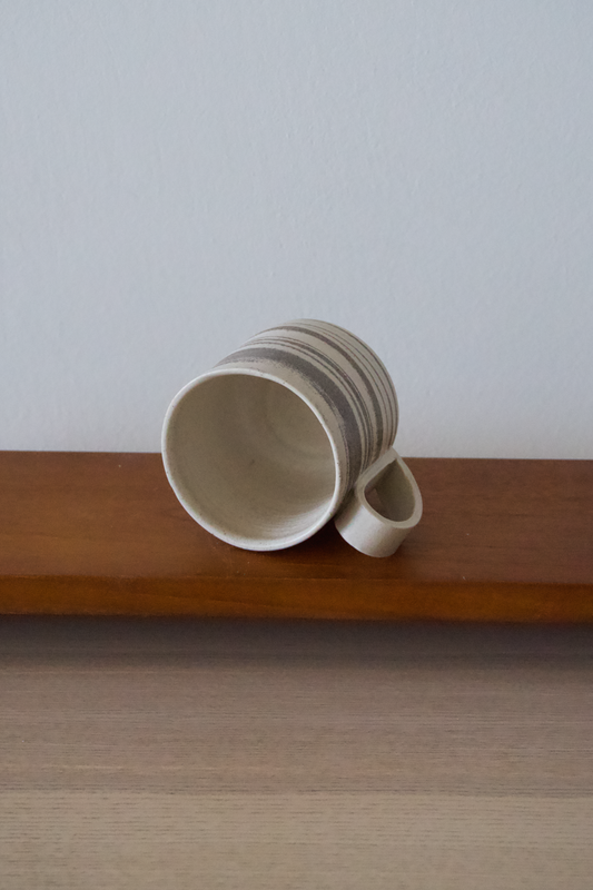 Grey and White Swirl Mug