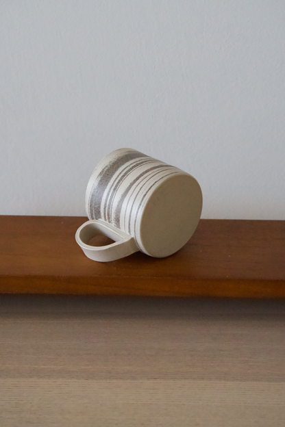 Grey and White Swirl Mug
