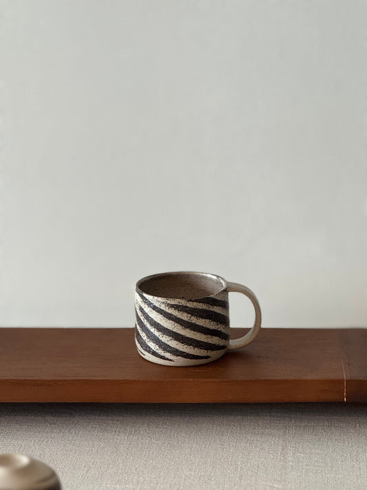 Black and White Swirl Mug