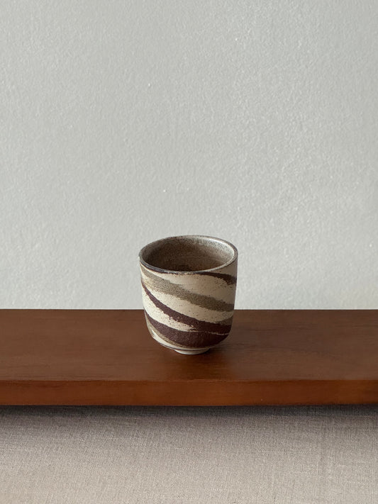 Grey and Brown Swirl Cup