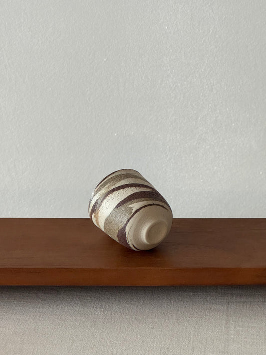 Grey and Brown Swirl Cup