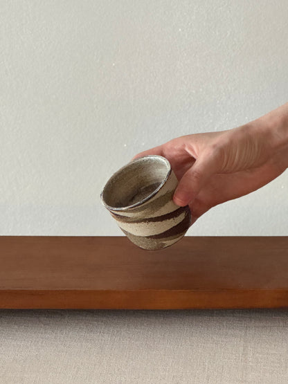 Grey and Brown Swirl Cup
